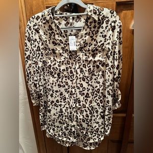 Maurice’s ¾ sleeve - cheetah print